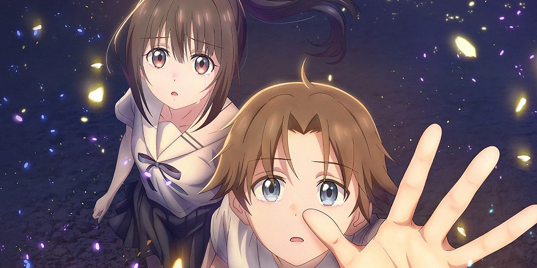 «Аніме-фільм Ти, феєрверки і обіцянка (Kimi to Hanabi to Yakusoku to) — офіційний постер»